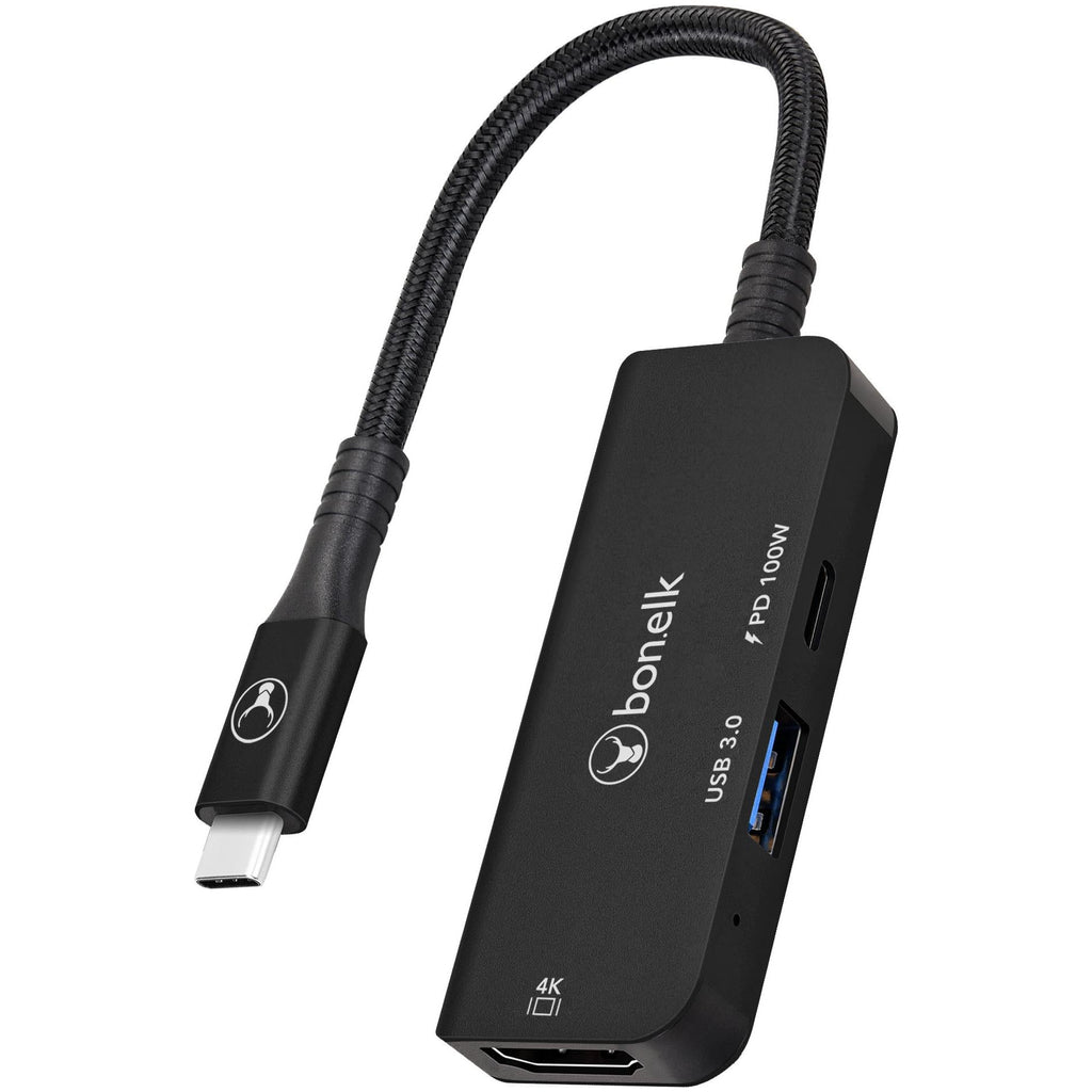 Bonelk Long-Life 3in1 Multiport Hub (Black)
