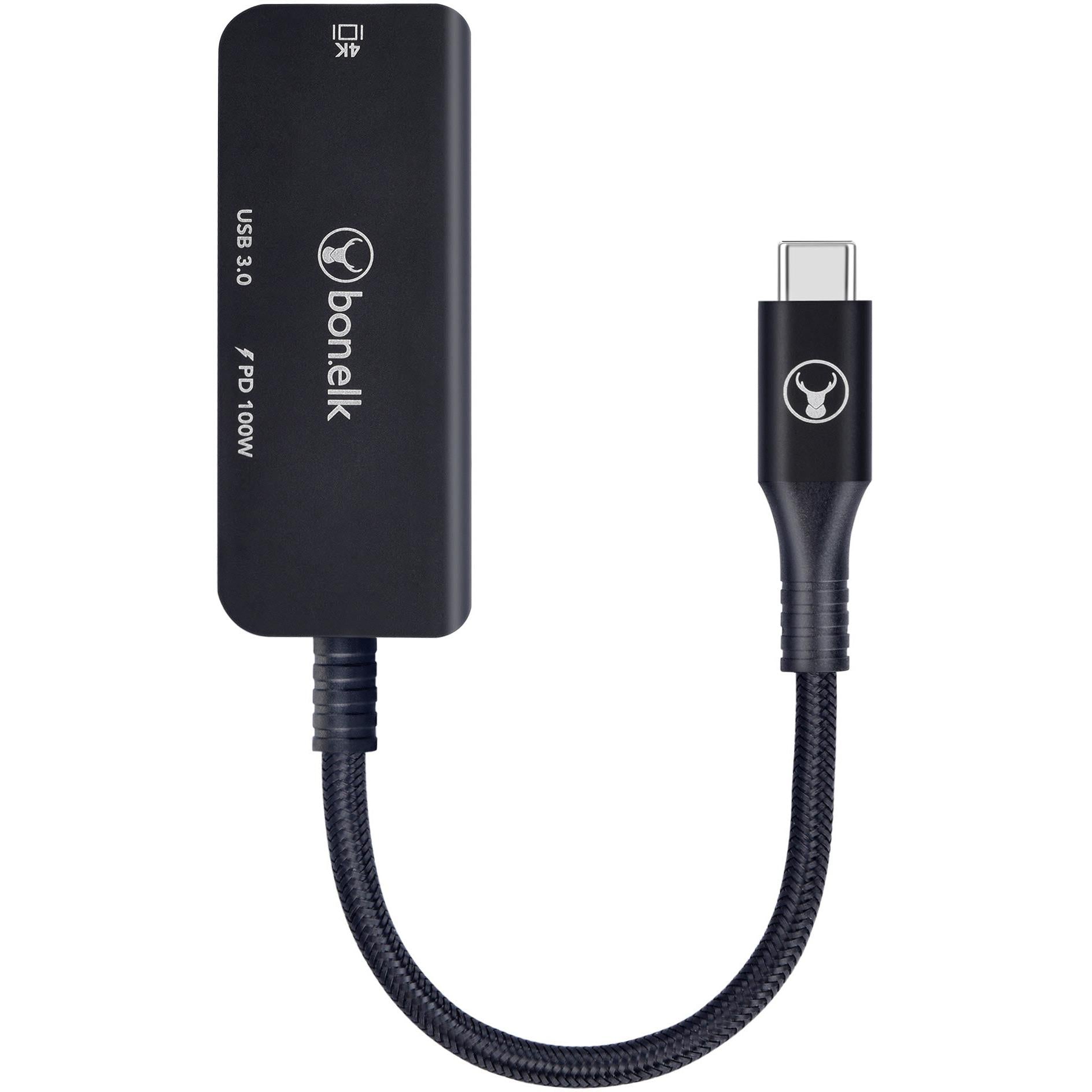 Bonelk Long-Life 3in1 Multiport Hub (Black)