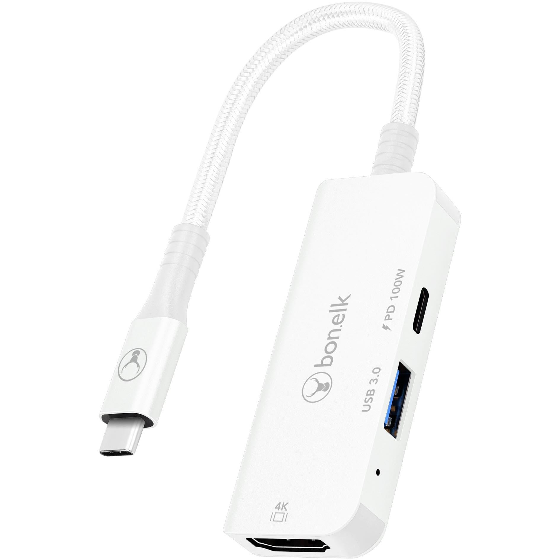 Bonelk Long-Life 3in1 Multiport Hub (White)