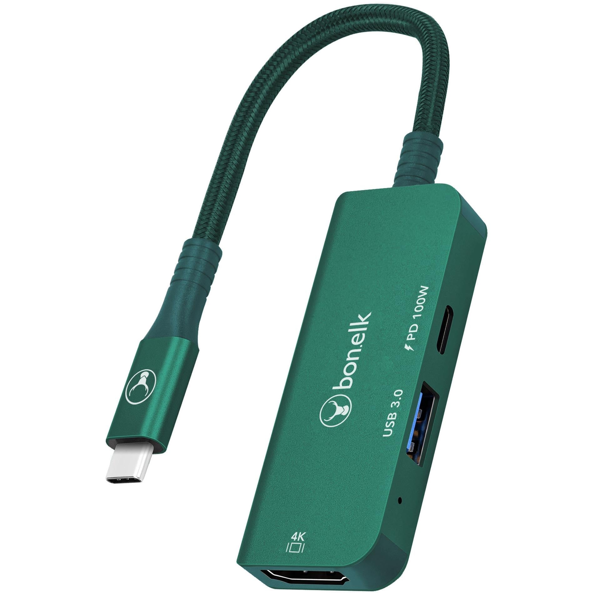 Bonelk Long-Life 3in1 Multiport Hub (Green)