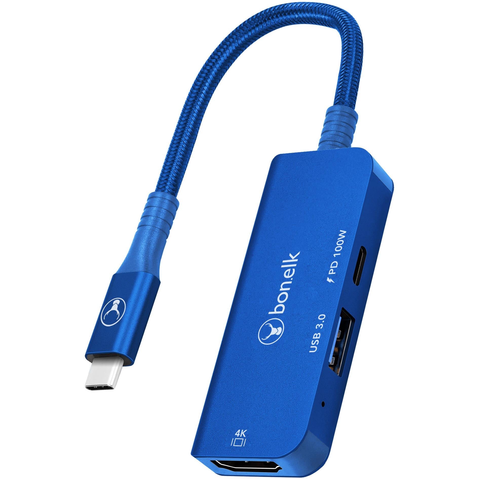 Bonelk Long-Life 3in1 Multiport Hub (Blue)