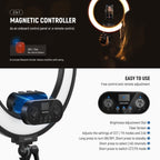 NEEWER RL45B Edge Lit Soft Ring Light with Phone Holder and Light Stand