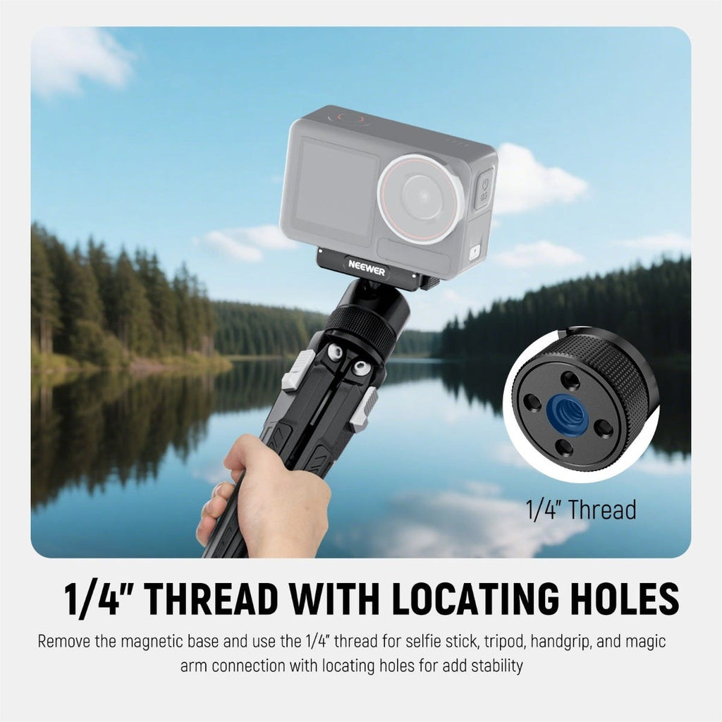 NEEWER AC013 Magnetic Camera Mount for DJI Osmo Action - Gray