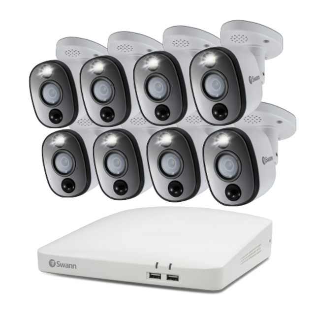 Swann 8 Camera 8 Channel 4K UHD Spotlight DVR Security System