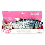 Pettec Flippy Fish (Blue SE) Motion Activated Interactive Cat Toy