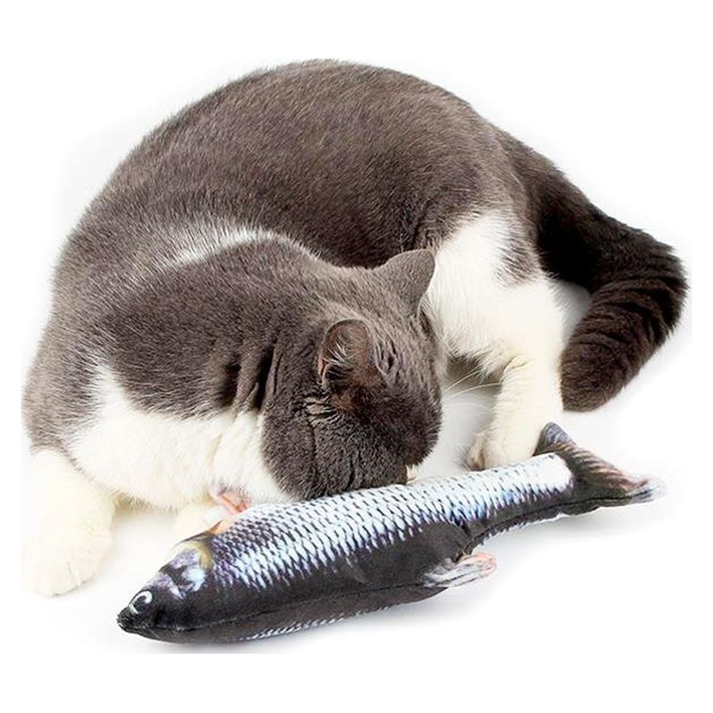 Pettec Flippy Fish (Blue SE) Motion Activated Interactive Cat Toy