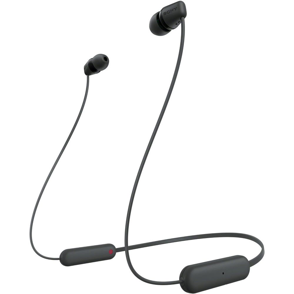 Sony WI-C100B Wireless In-Ear Headphones with Built-in Mic (Black)