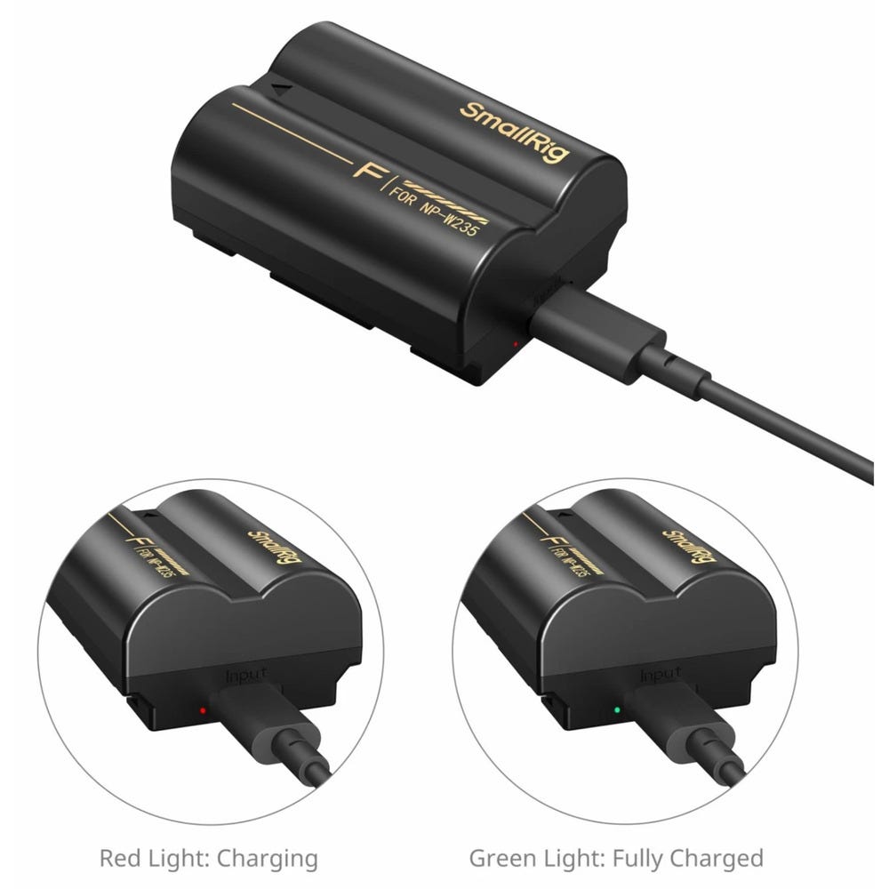 SmallRig Camera Battery with USB-C Charging for FUJIFILM NP-W235 6096