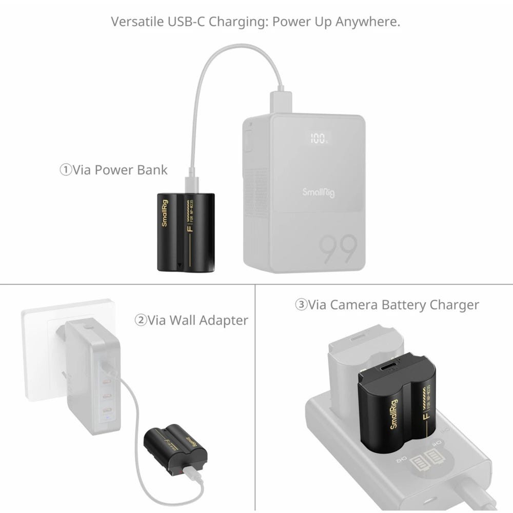 SmallRig Camera Battery with USB-C Charging for FUJIFILM NP-W235 6096