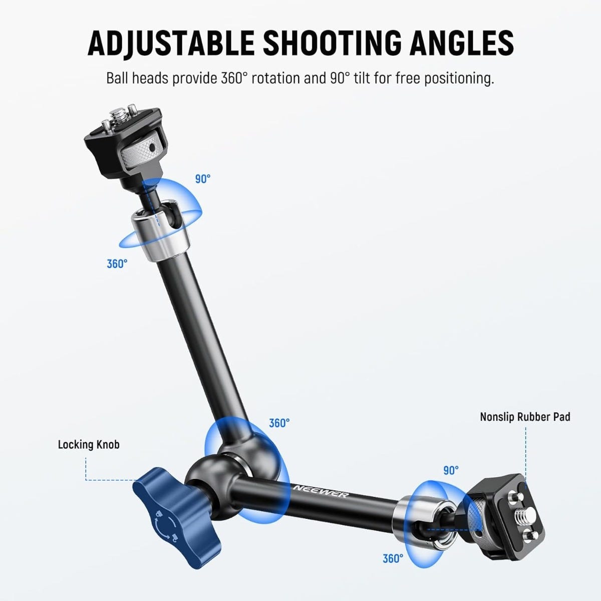 NEEWER ST16 11" Articulating Magic Arm with Ball Head