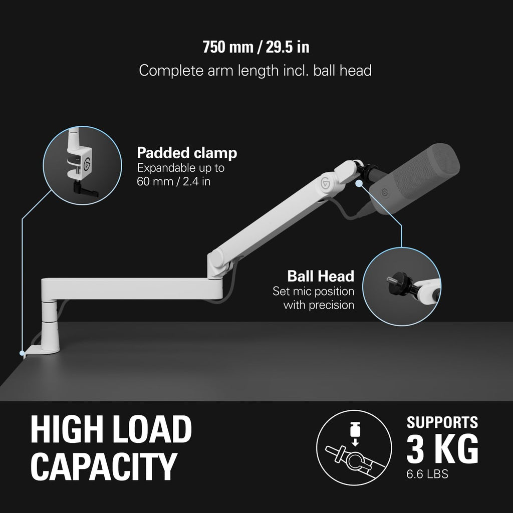 Elgato Wave Mic Arm Pro (White)