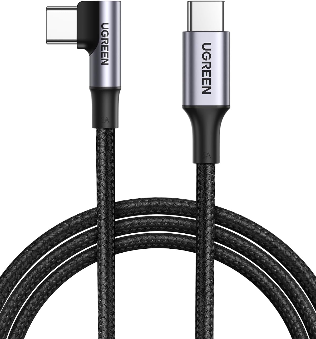 Ugreen 3m 100W 90 Degree Angle USB-C Braided Cable 