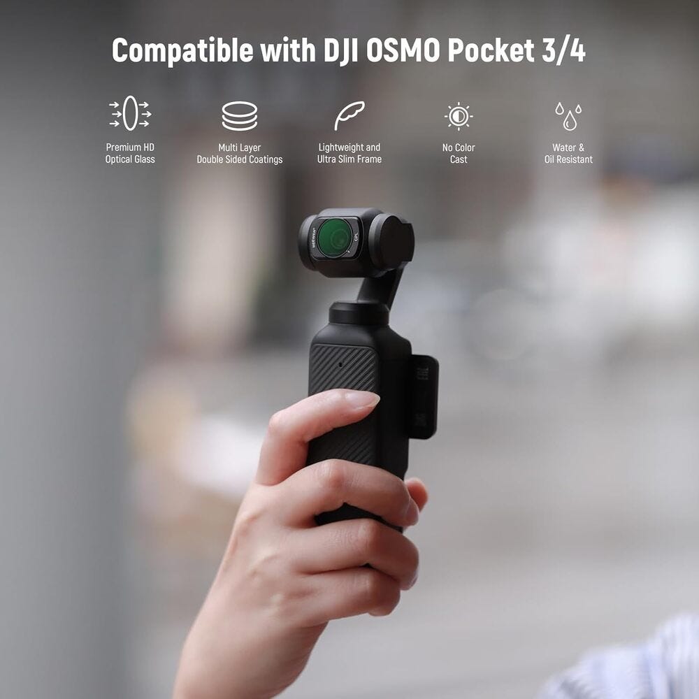 NEEWER HD CPL Filter Kit for DJI Osmo Pocket 3 - 4 Pack