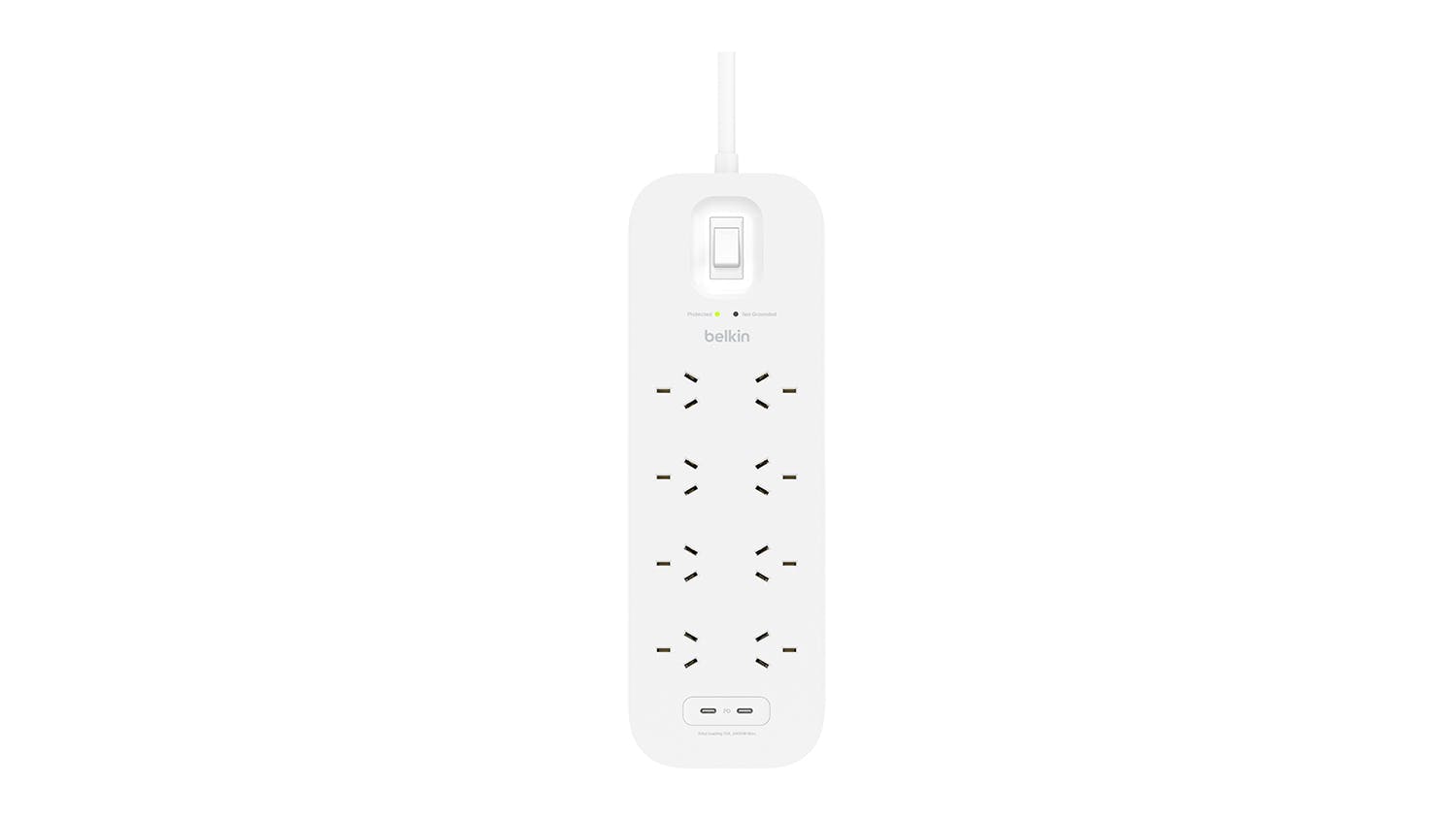 Belkin 8-Outlet Surge Protection Strip with Dual USB-C Charging Ports