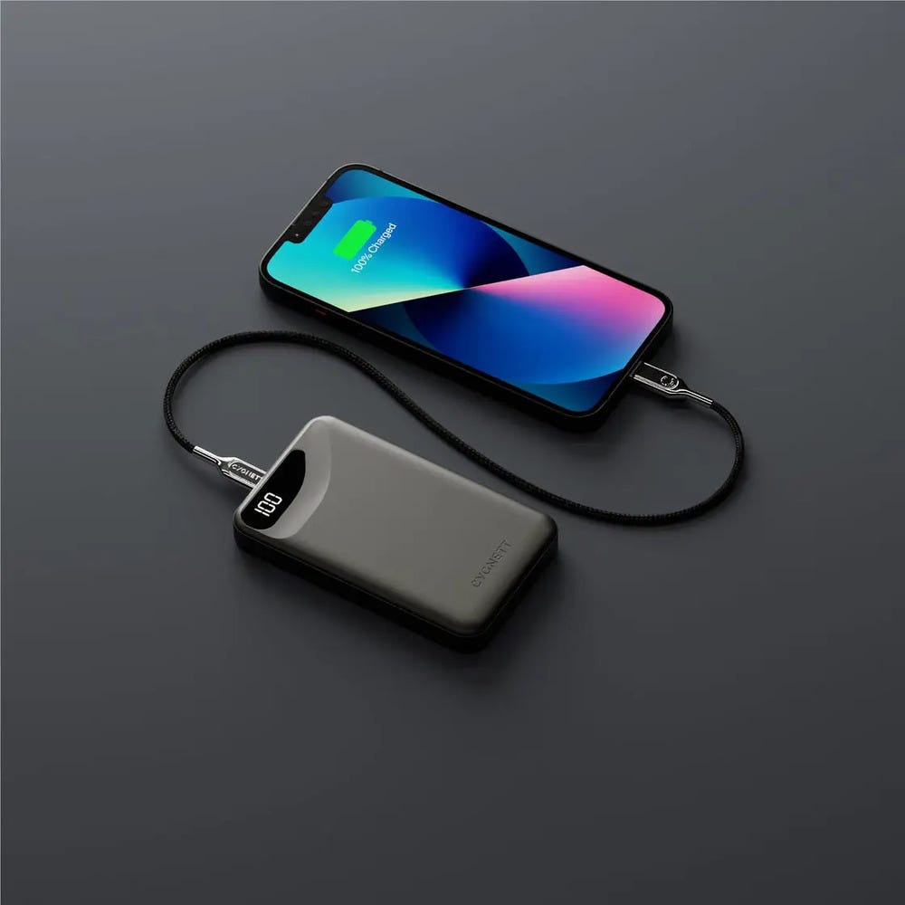 Open Box Cygnett ChargeUp Boost 3rd Gen - 10K mAh PowerBank (Black)