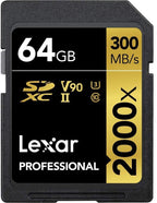 Lexar Professional 2000x SDHC/SDXC UHS-II SD Card - 64GB