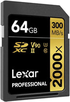 Lexar Professional 2000x SDHC/SDXC UHS-II SD Card - 64GB