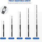 NEEWER MS-300C 75-300cm Carbon Fiber Microphone Boompole Holder