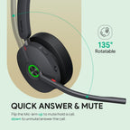 Yealink BH74 MS Stereo Bluetooth Wireless Headset