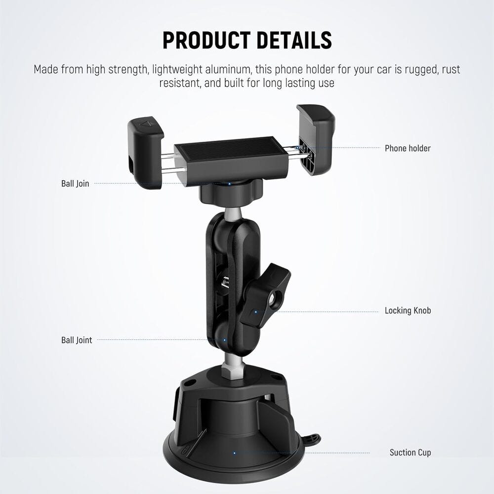 NEEWER PA-136 Phone Holder for Car