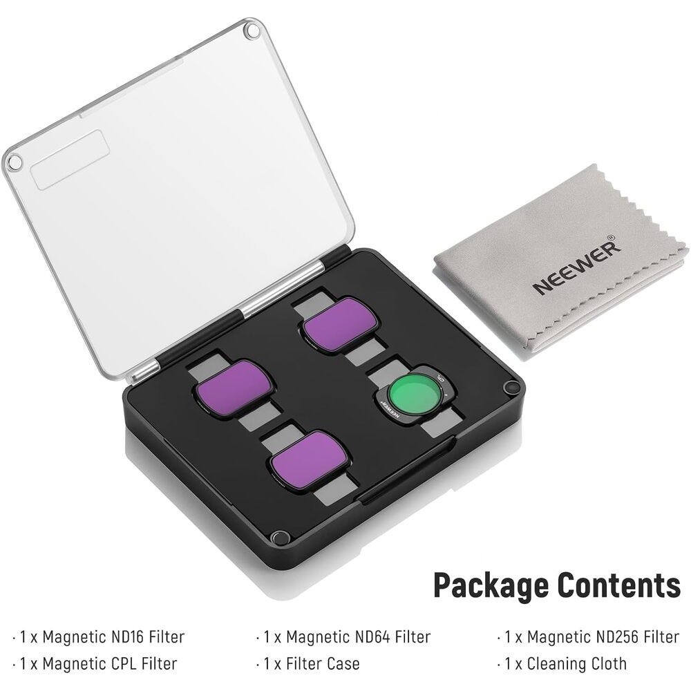 NEEWER HD CPL Filter Kit for DJI Osmo Pocket 3 - 4 Pack