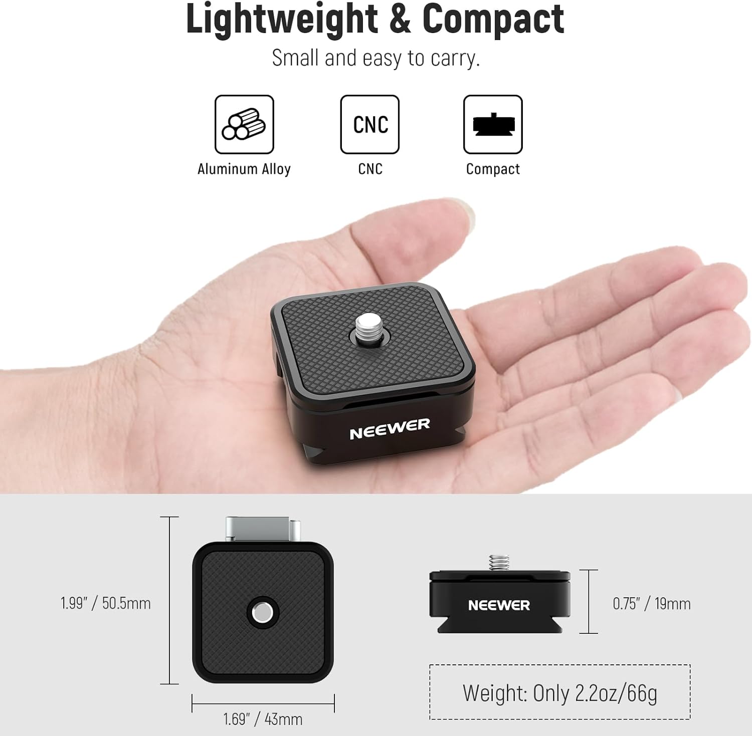 NEEWER CA009 Arca Type Quick Release Plate