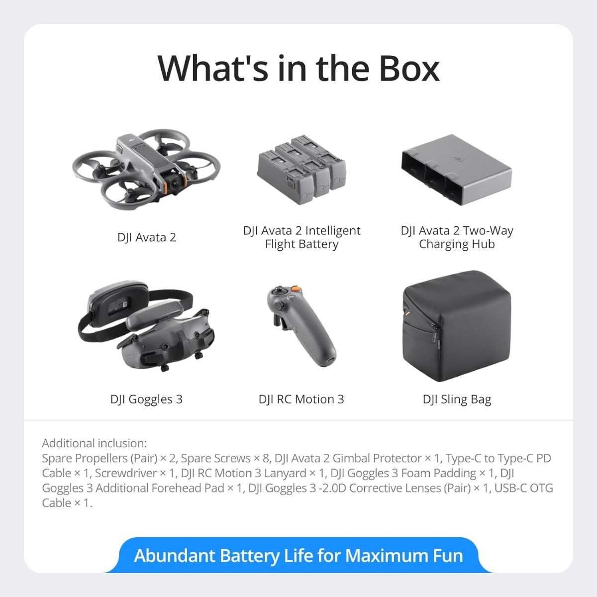 DJI Avata 2 Fly More Combo (Three Batteries) 