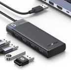 Ugreen 4-Port USB 3.2 Gen 1 Data Transfer Hub with USB-C Charging Port