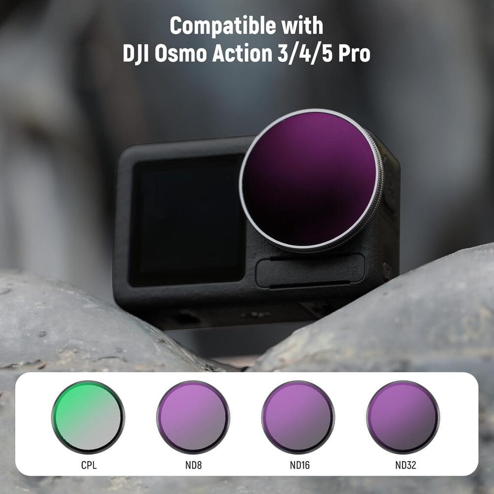 NEEWER FL-A76 ND Filter Kit for DJI Osmo Action - 4 Pack