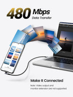Ugreen 3m 100W 90 Degree Angle USB-C Braided Cable 