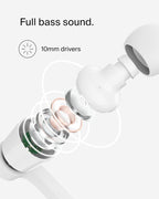 Belkin SoundForm USB-C Wired Earbuds with Adjustable Volume Limiter (White)