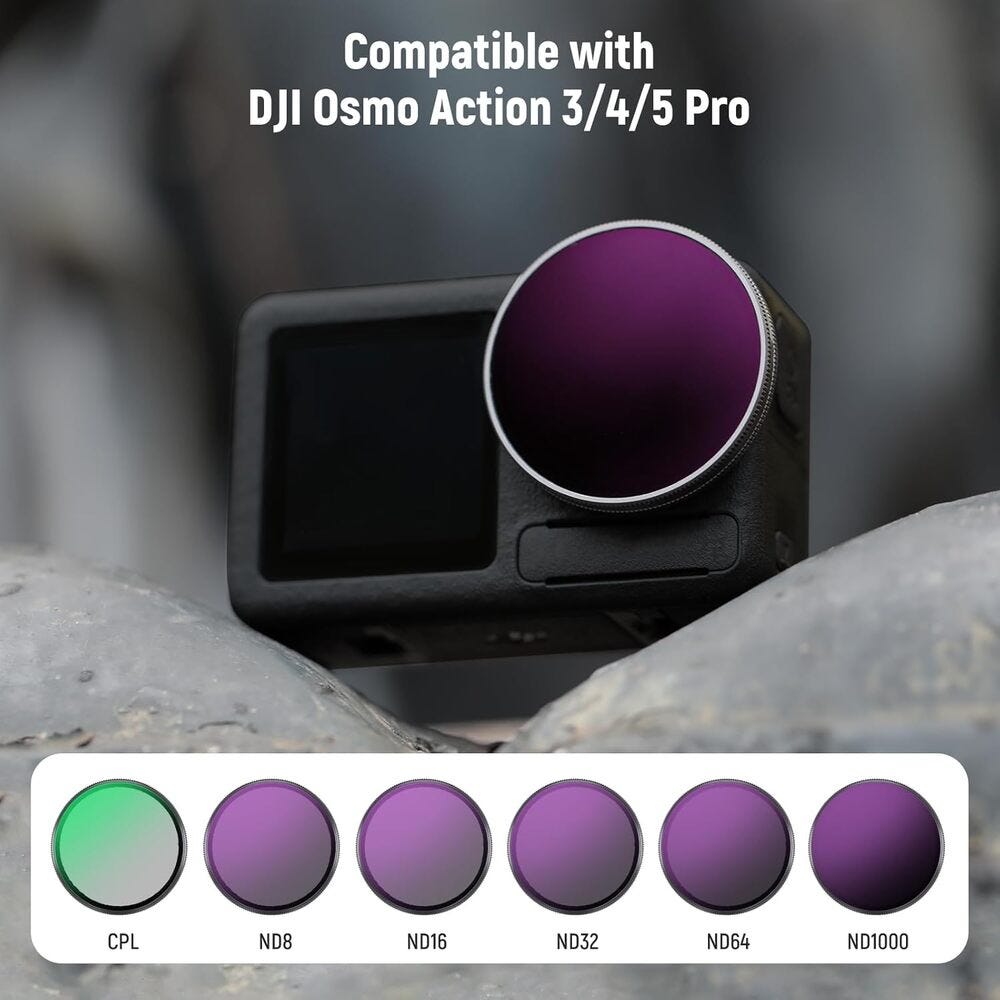 NEEWER FL-A78 ND Filter Kit for DJI Osmo Action - 6 Pack