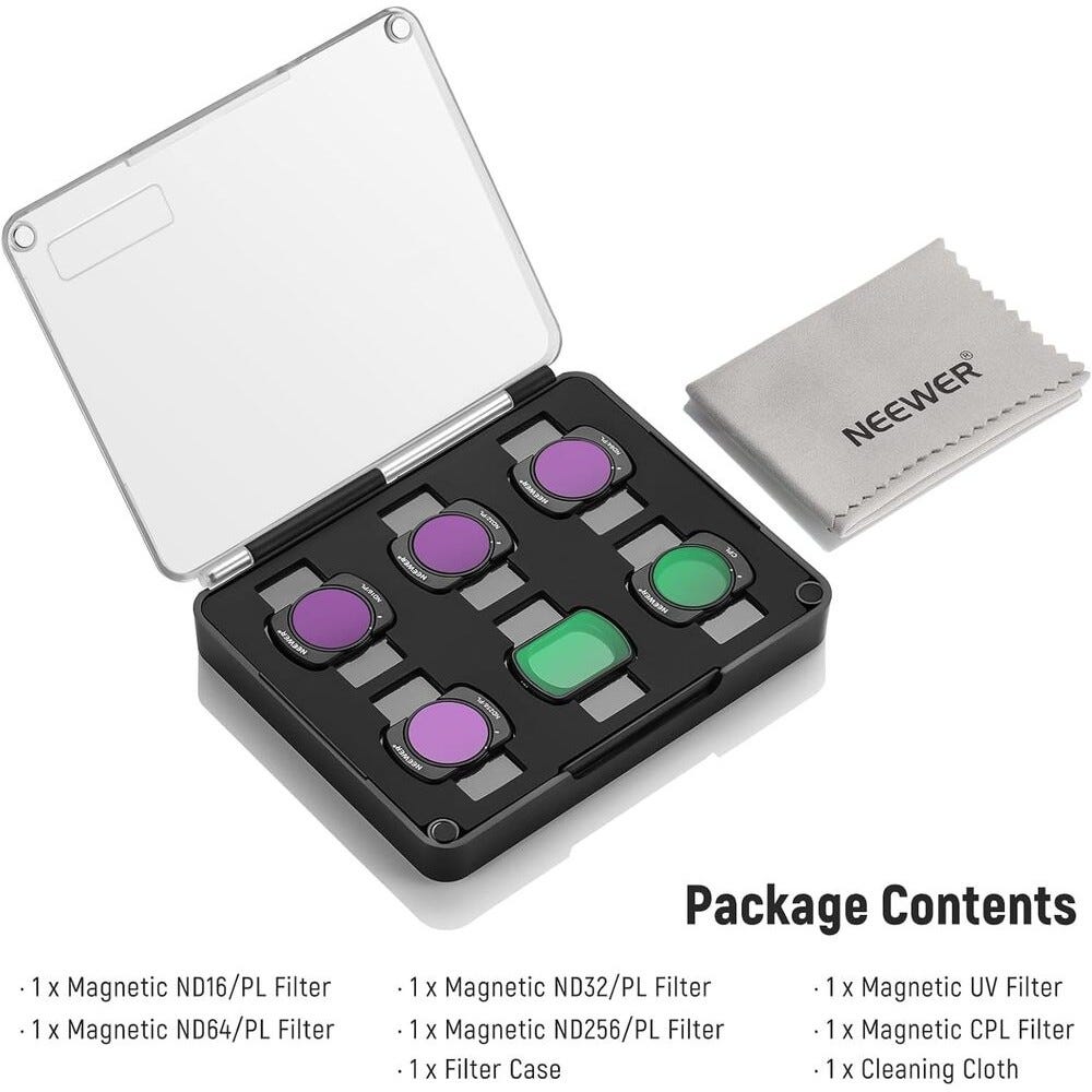 NEEWER Magnetic HD CPL Filter Kit for DJI Osmo Pocket 3 - 6 Pack