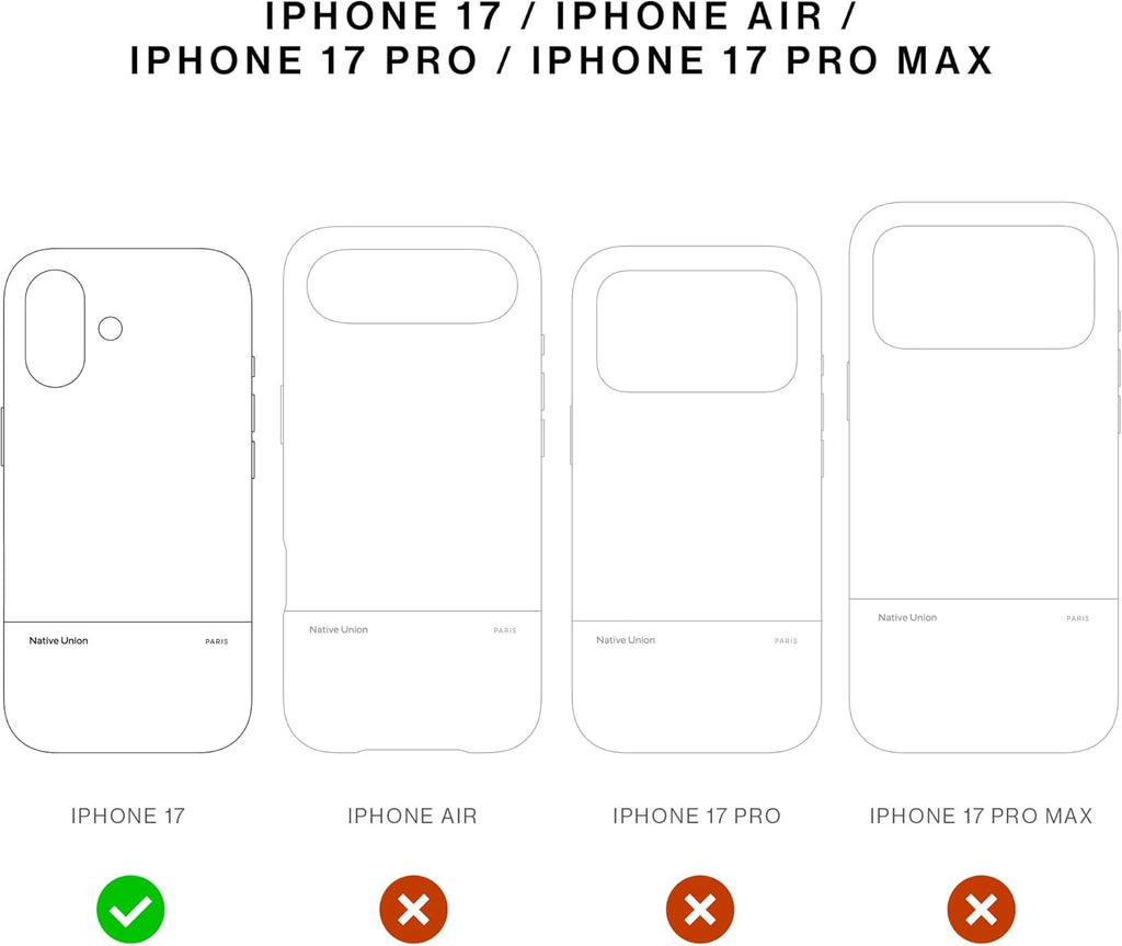Native Union (Re)Classic Case for iPhone 17 (Black) 