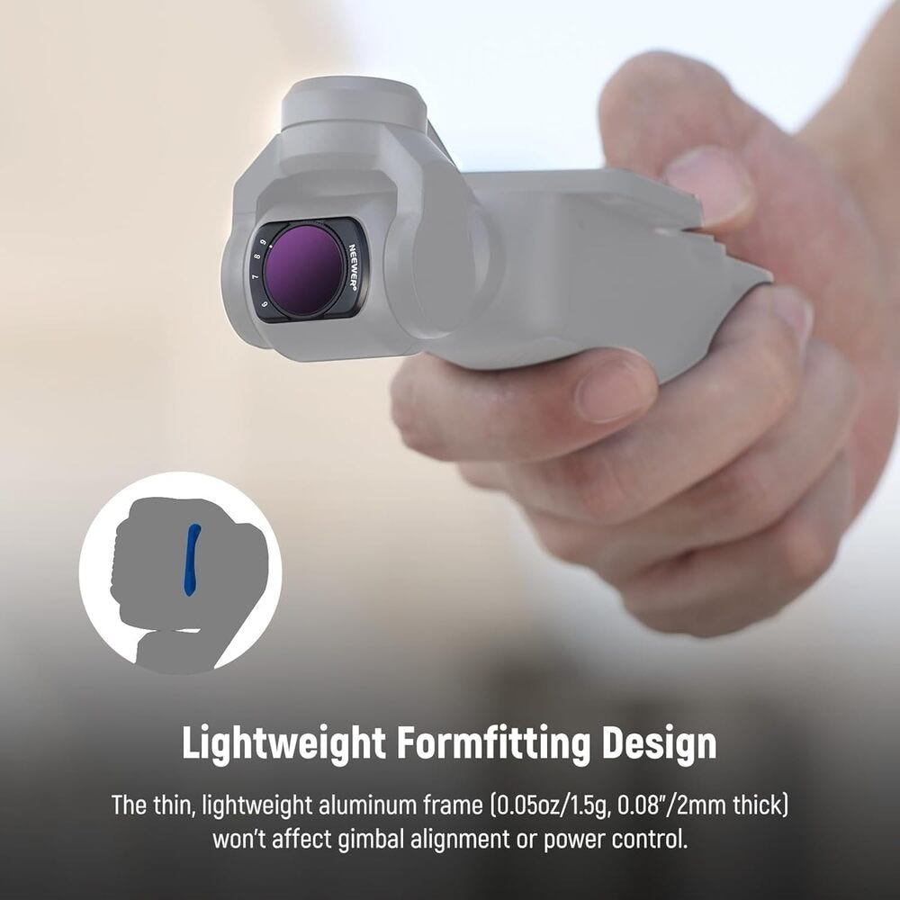 NEEWER Variable ND Filter for DJI Osmo Pocket 3
