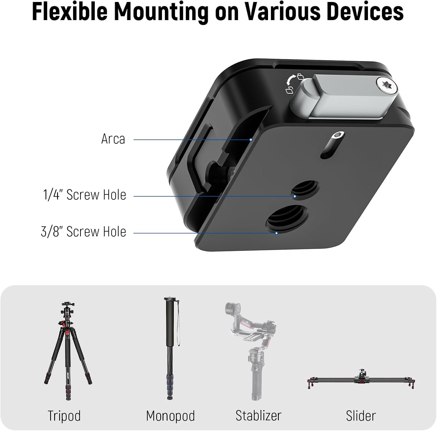 NEEWER CA009 Arca Type Quick Release Plate