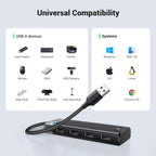 Ugreen 4-Port USB 3.2 Gen 1 Data Transfer Hub with USB-C Charging Port