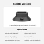 NEEWER AC023 Silicone Suction Cup Base for DJI Osmo Pocket 3