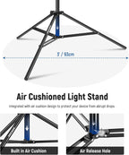 NEEWER 300cm Air Cushion Light Stand with 90-156cm Boom Kit