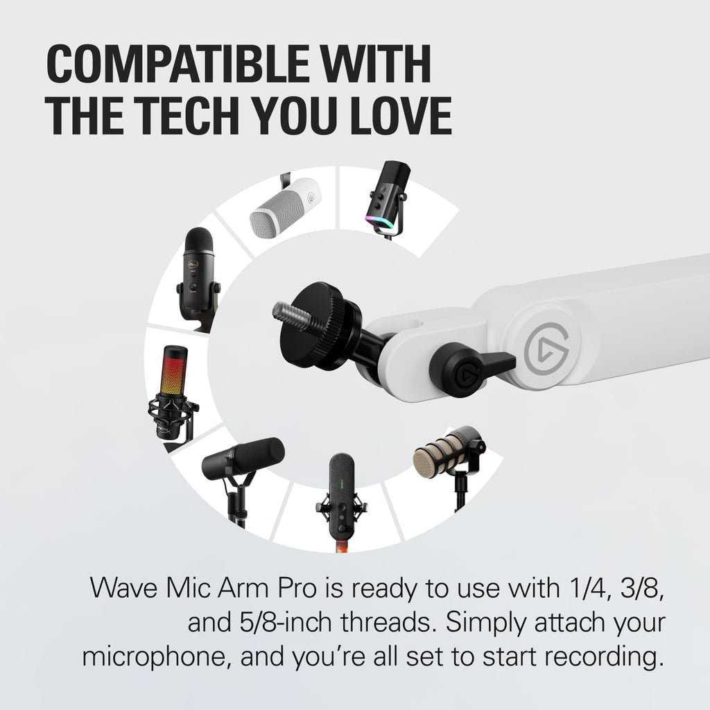 Elgato Wave Mic Arm Pro (White)