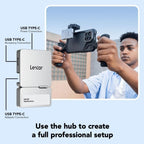Lexar Professional GO SL400 SSD Silver with Hub - 2TB