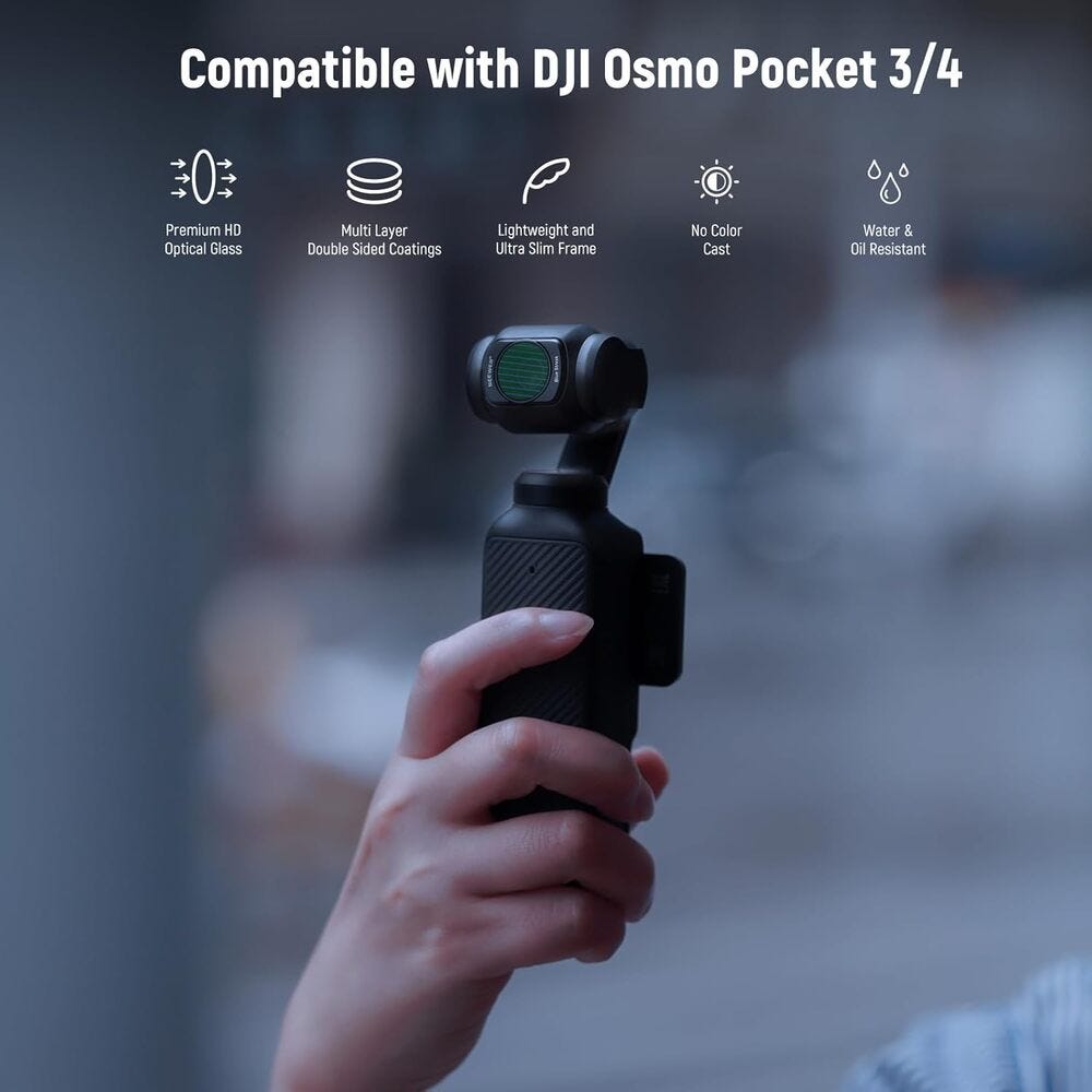 NEEWER Magnetic Effect Filter Kit for DJI Osmo Pocket 3 - 4 Pack
