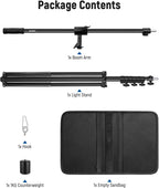 NEEWER 300cm Air Cushion Light Stand with 90-156cm Boom Kit