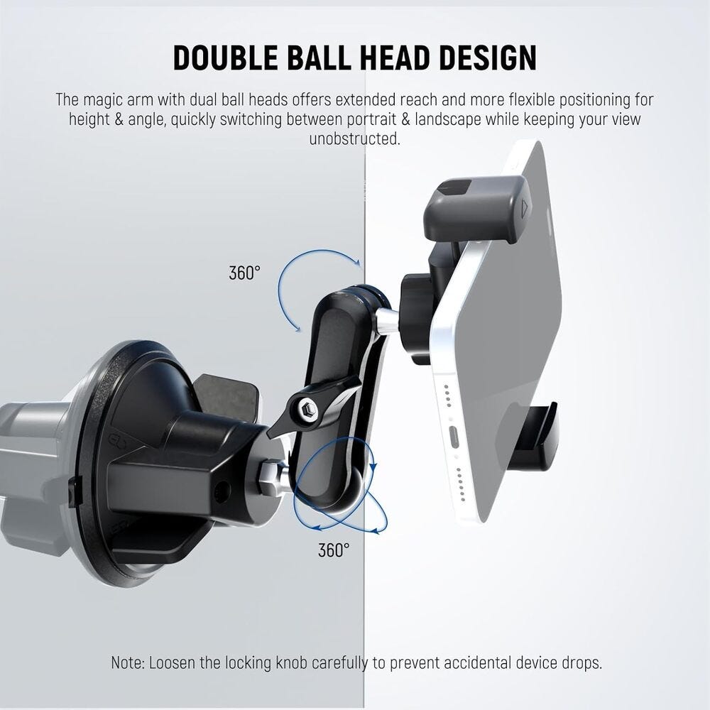 NEEWER PA-136 Phone Holder for Car