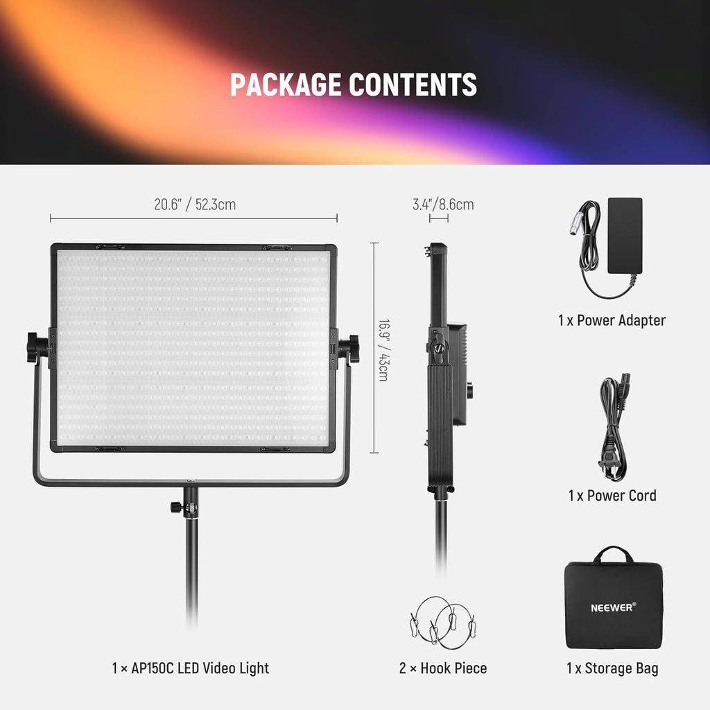 NEEWER AP150C 150w RGB Video Light