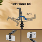 NEEWER Universal Rotatable Phone Clamp with Cold Shoe