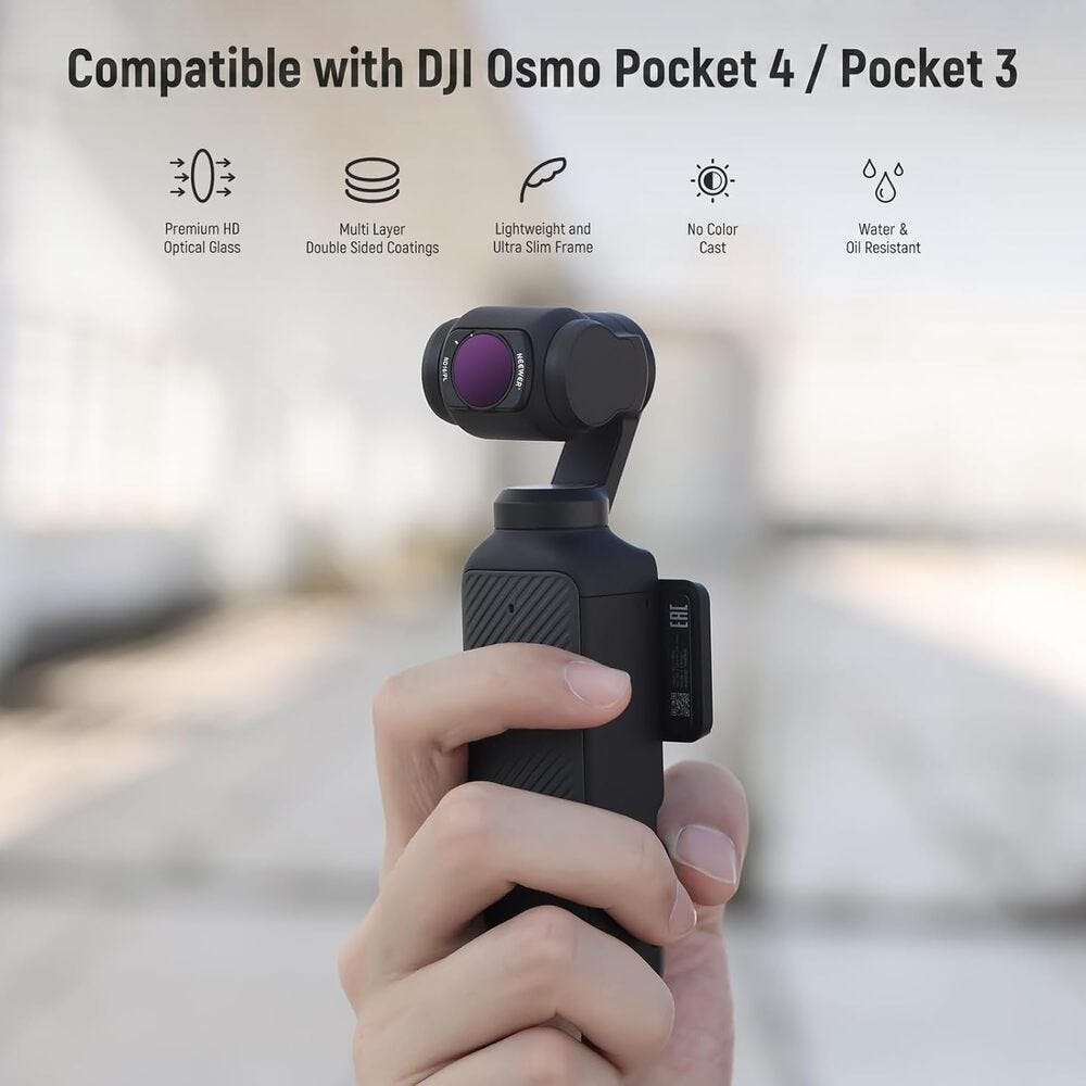 NEEWER Magnetic HD CPL Filter Kit for DJI Osmo Pocket 3 - 6 Pack