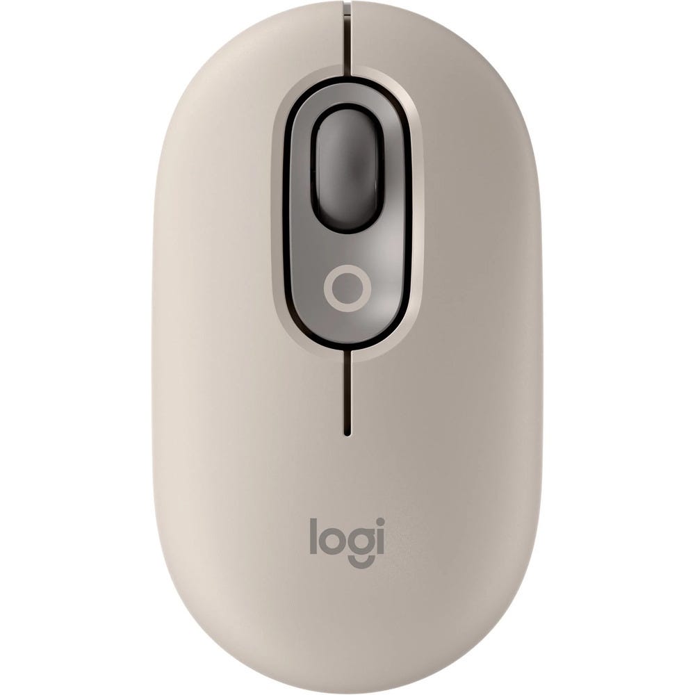 Logitech POP Wireless Mouse with Emoji (Mist Sand)