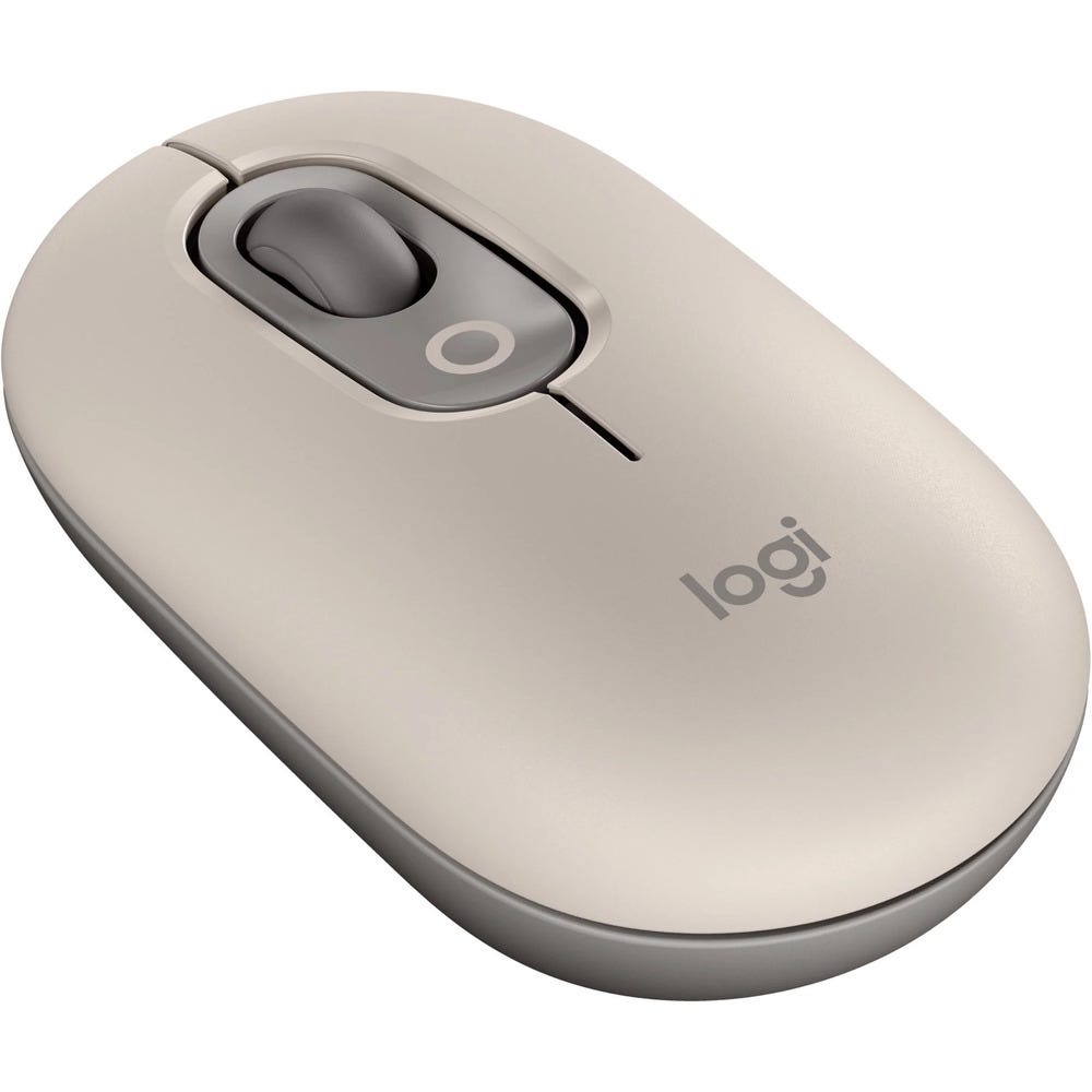 Logitech POP Wireless Mouse with Emoji (Mist Sand)