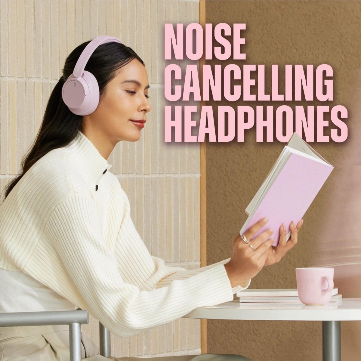 Sony WH-CH720 Noise Cancelling Wireless Over-Ear Headphones (White)